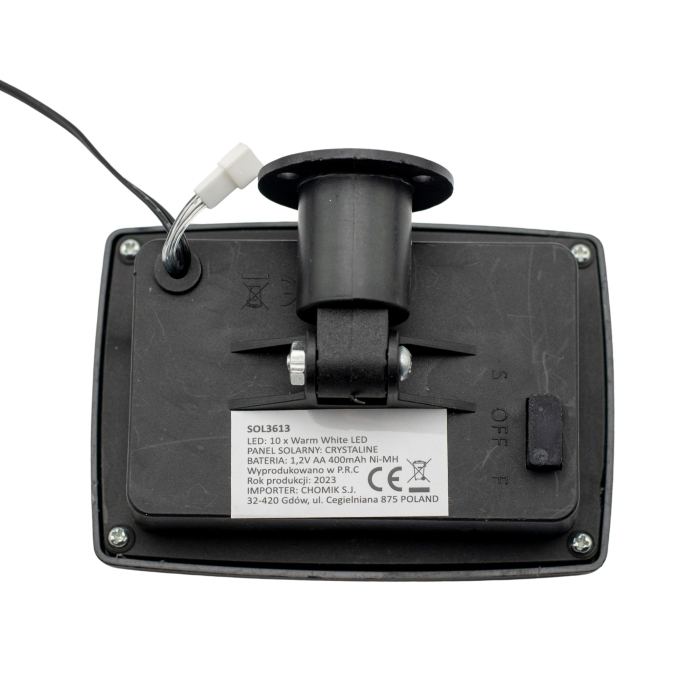 Ghirlanda luminoasa, LED, model Stripes, 10 becuri, 380cm, incarcare solara, lumina alb cald [8]