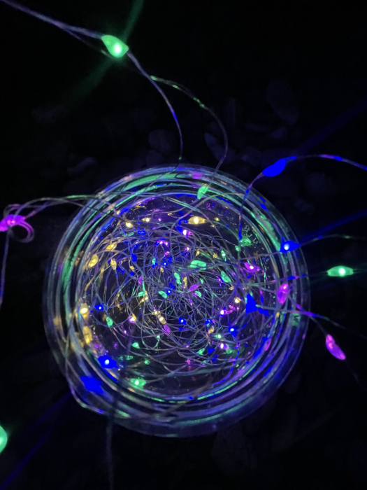 Ghirlanda luminoasa liniara, 100 LED-uri, 990cm, incarcare solara, multicolor [8]