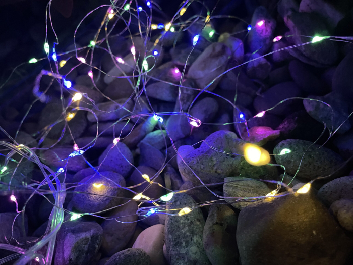 Ghirlanda luminoasa liniara, 100 LED-uri, 990cm, incarcare solara, multicolor [13]