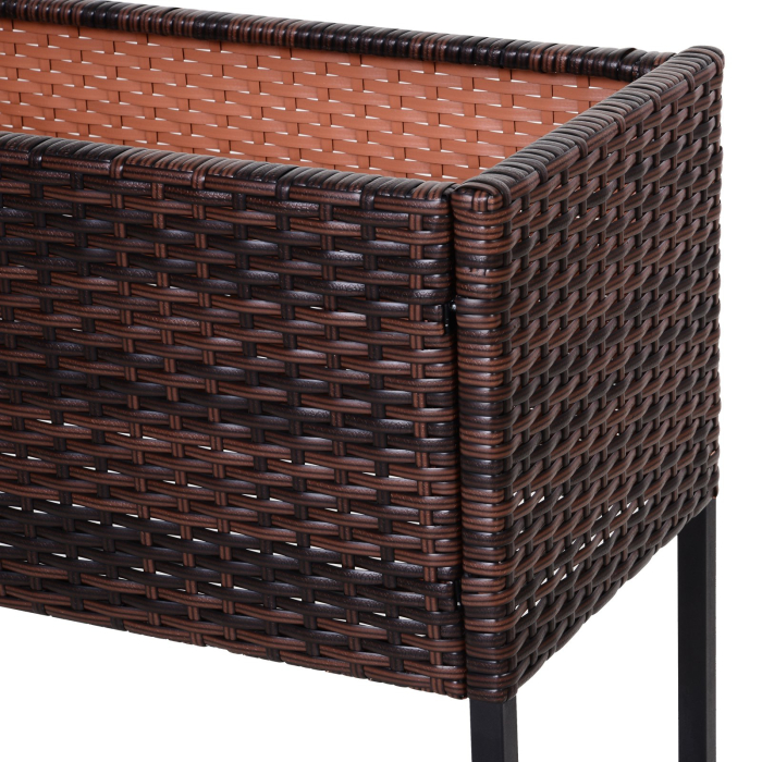  Ghiveci Efect Rachita cu Raft Maro (70cm x 30cm x 72cm) [8]