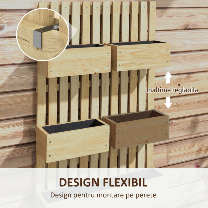  Ghiveci inaltat de gradina cu grilaj pentru vita de vie, [5]