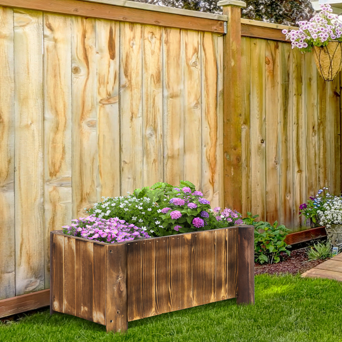  Ghiveci Rectangular pentru Plante din lemn de Brad, 70x35x30cm [2]