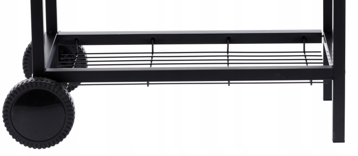 Gratar dreptunghiular pe carbuni, cu 2 suporti laterali si termometru capac, 101x70x94cm [2]