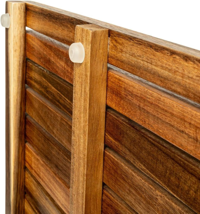 Gratar dus 5Five Acacia din lemn de salcam, antiderapant, 53x36x3 cm, natur [4]