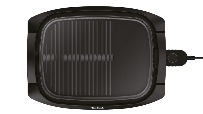 Gratar electric Health Multi Grill CB6A0830, 2000 W, termostat 5 nivele, suprafaţa antiaderenta, capac sticla, negru [3]