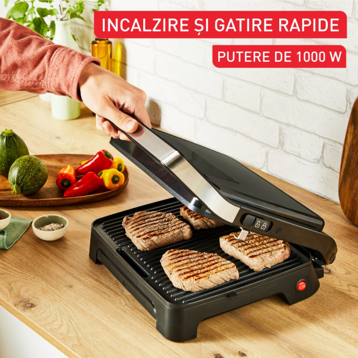 Gratar electric multifunctional Tefal Inicio Panini Maker & Grill GC271810, 2180W, pana la 6 persoane, suprafata antiaderenta de gatit 29x26 c [6]