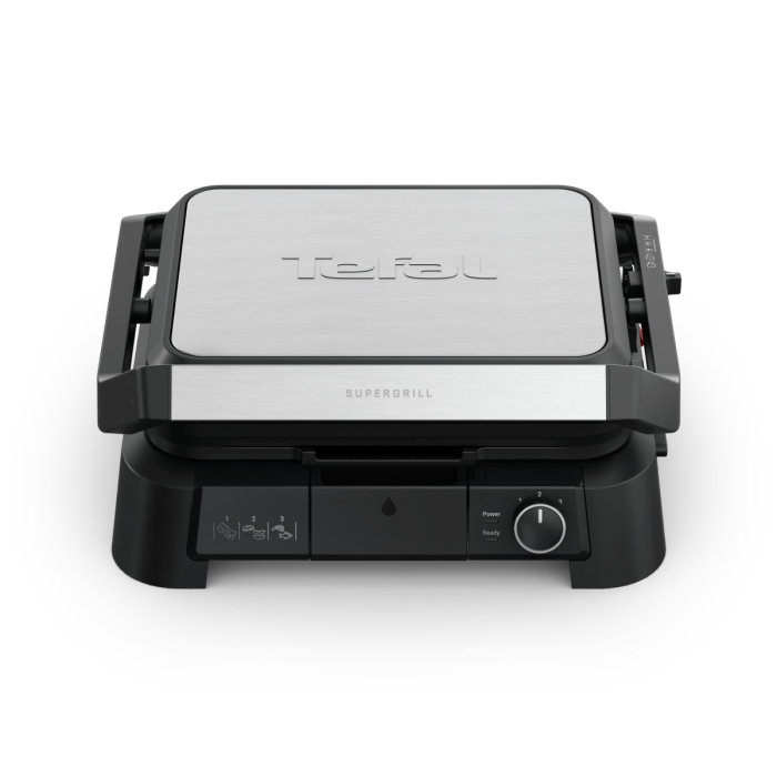 Gratar electric multifunctional Tefal SuperGrill 4-in-1 GC517DE0, 2000 W, placi detasabile, 3 trepte temperatura, functie cuptor, barbeque si waffle,  [8]