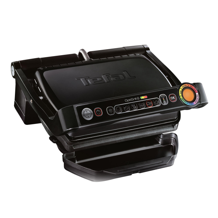Gratar electric OptiGrill+ GC712834, 6 programe, senzor automat, mod manual 4 nivele, placi antiaderente din aluminiu turnat, tava colectare lichid [2]