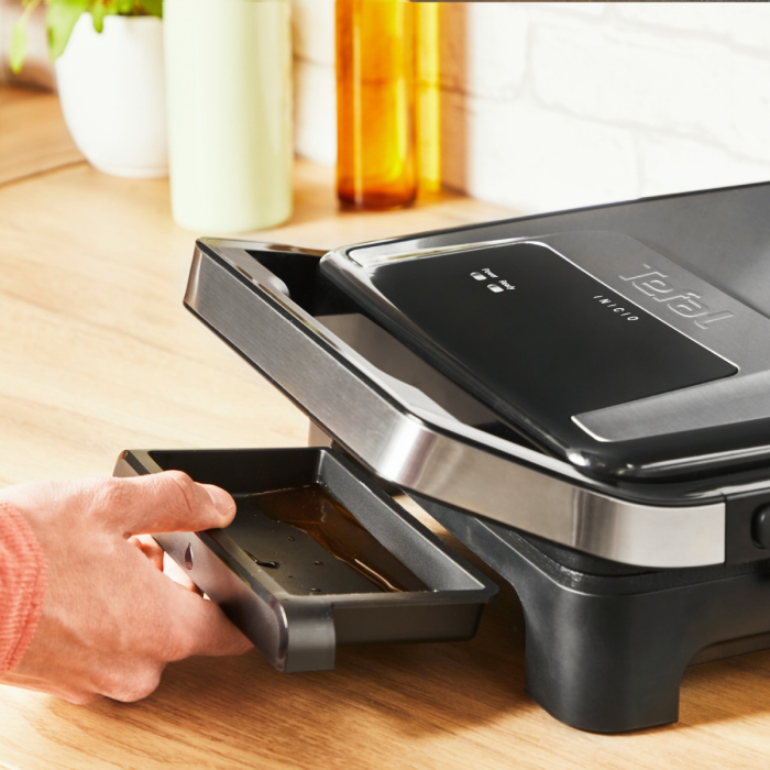 Gratar electric Tefal Inicio 2 in 1 GC271D10, 2000 W, pentru panini si grill, suprafata gatire 29 x 26 cm, pana la 6 portii, placi antiaderente, tava [5]