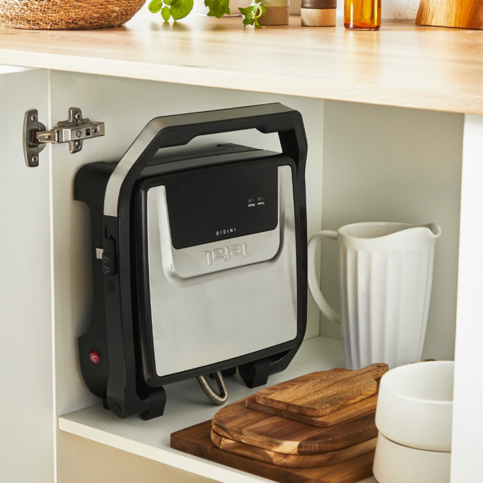 Gratar electric Tefal Inicio 2 in 1 GC271D10, 2000 W, pentru panini si grill, suprafata gatire 29 x 26 cm, pana la 6 portii, placi antiaderente, tava [2]