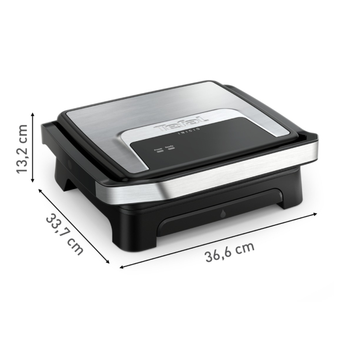 Gratar electric Tefal Inicio 2 in 1 GC271D10, 2000 W, pentru panini si grill, suprafata gatire 29 x 26 cm, pana la 6 portii, placi antiaderente, tava [9]