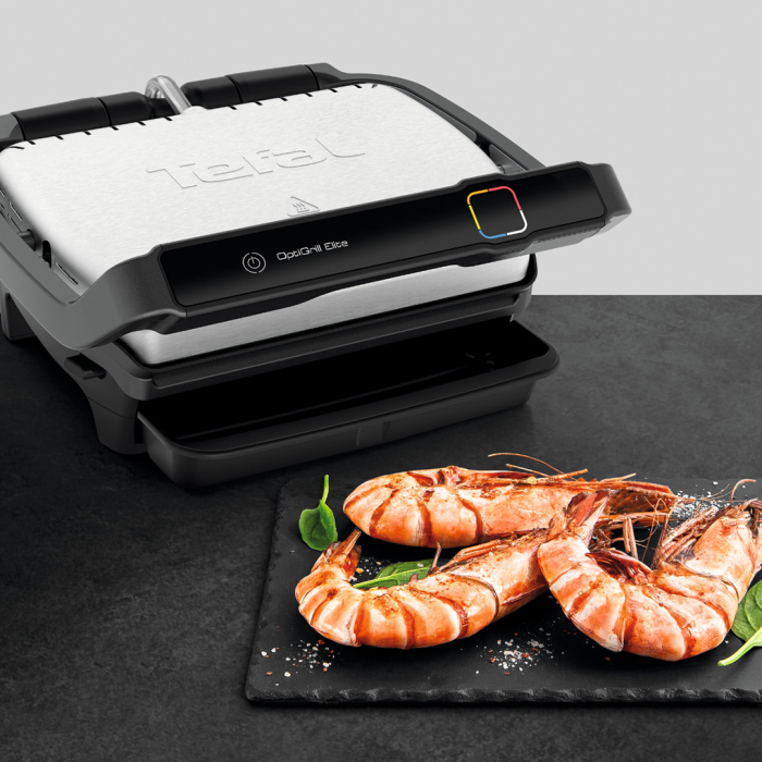 Gratar electric Tefal OptiGrill Elite GC750D30 cu 12 programe automate, termostat reglabil si carte de retete [13]