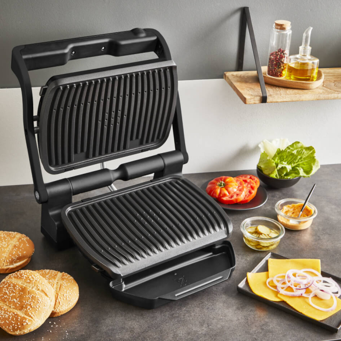 Gratar electric Tefal Optigrill+ GC717810, 2000W, 6 programe automate, placi de 30 x 20 cm detasabile, mod auto si manual, negru  [7]