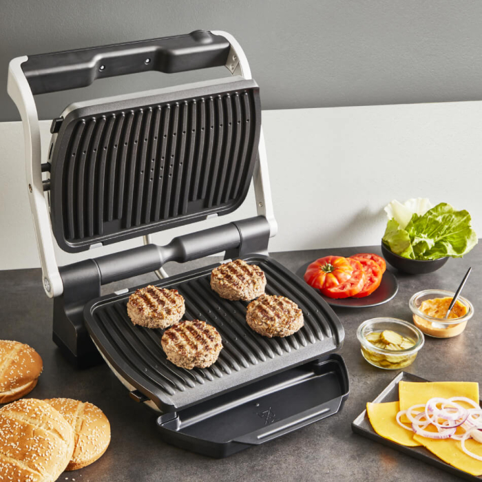 Gratar electric Tefal Optigrill+ GC717D10, 2000W, 6 programe automate, placi detasabile antiaderente, indicator nivel de gatire, argintiu [11]