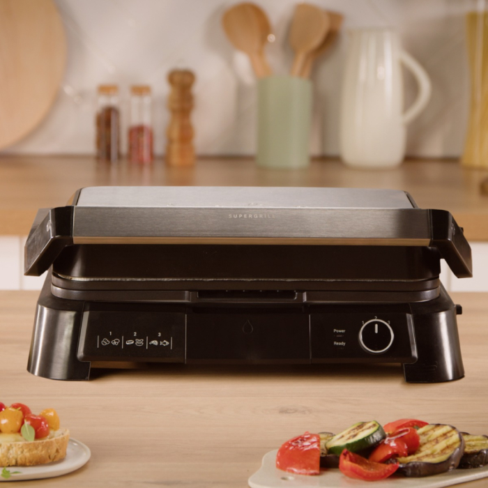 Gratar electric Tefal SuperGrill 3 in 1 GC510DE0, 2000W, indicator gatire, placi detasabile cu invelis antiaderent, 3 trepte temperatura, funct [12]