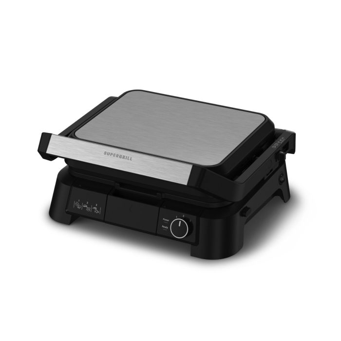 Gratar electric Tefal SuperGrill 3 in 1 GC510DE0, 2000W, indicator gatire, placi detasabile cu invelis antiaderent, 3 trepte temperatura, funct [2]
