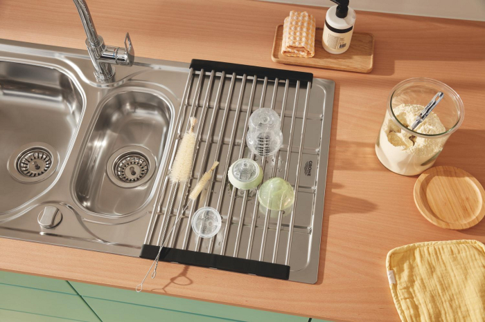 Gratar pliabil Grohe 40854SD0, . 490 x 350 mm, otel inoxidabil, crom [3]