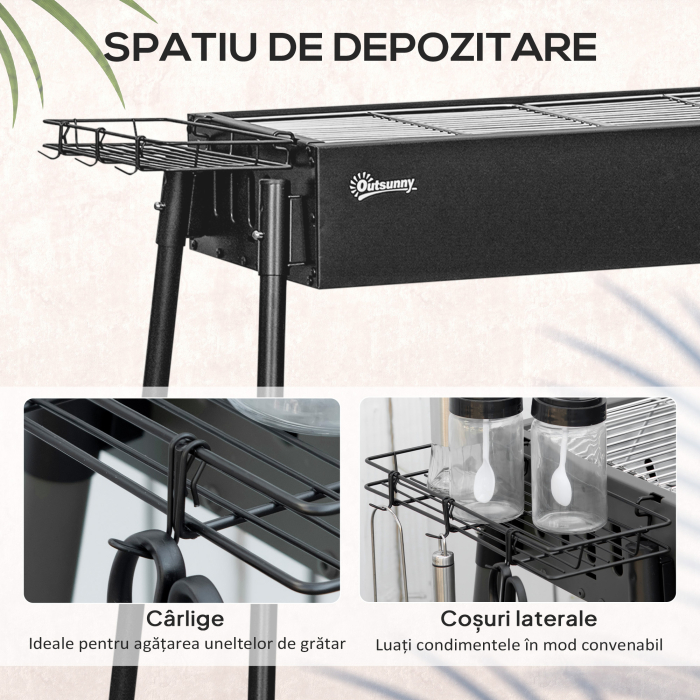  Gratar Portabil Exterior Otel Inoxidabil [6]