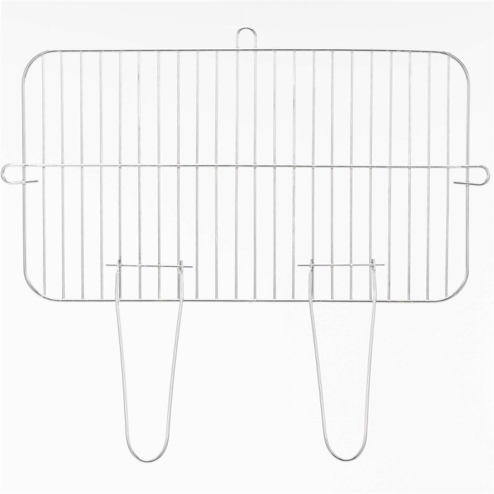 Gratar portabil pe carbuni cu raft lateral, suprafata gatire reglabila pe 5 niveluri, din otel, 85x41x78 cm [6]