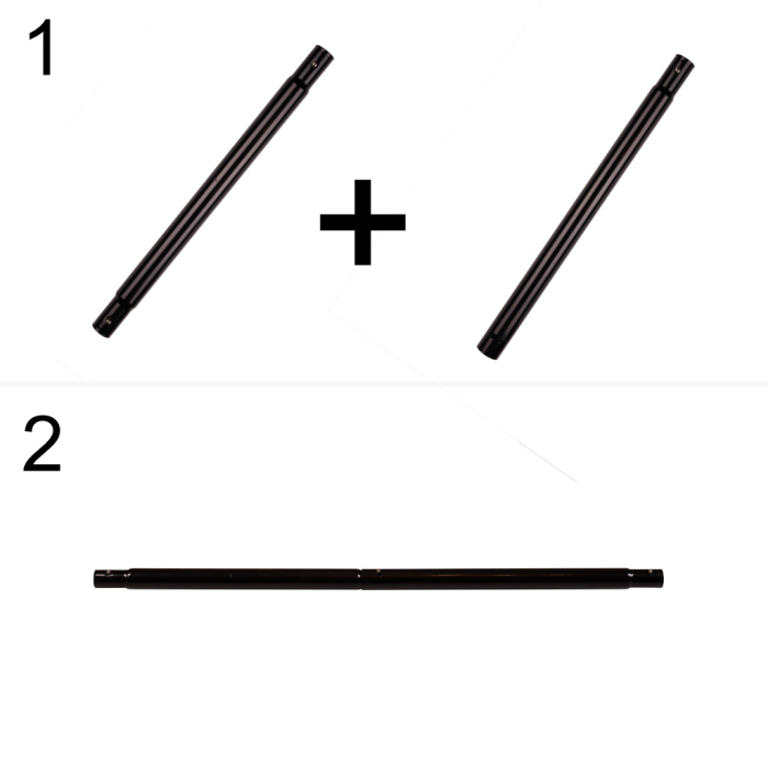 Hamac cu suport metalic, material textil 210x153 cm, cadru 247x133x104 cm, negru si gri [3]