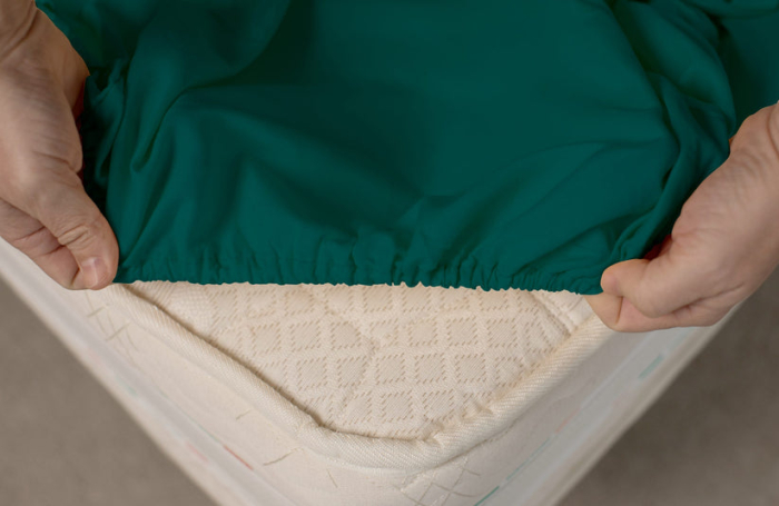 Husa Brius Bumbac Cottone cu elastic, Bumbac 100%, Material moale si prietenos cu pielea, Vernil [2]