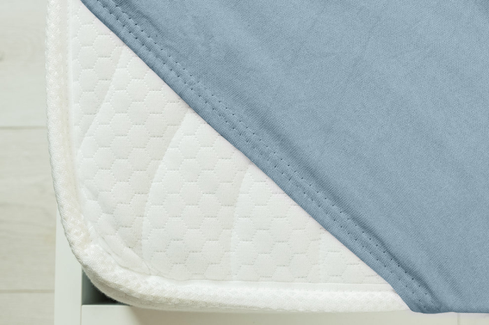 Husa Brius Bumbac Organic, 160x200, 100% bumbac organic, Material moale si prietenos cu pielea, Albastru [2]