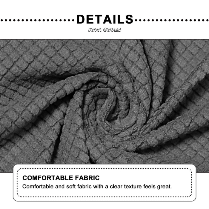 Husa Brius Fotoliu, Amestec de poliester 96% cu spandex 4%, Poliester cu Spandex, Elastic pentru mulare perfecta, Gri [3]