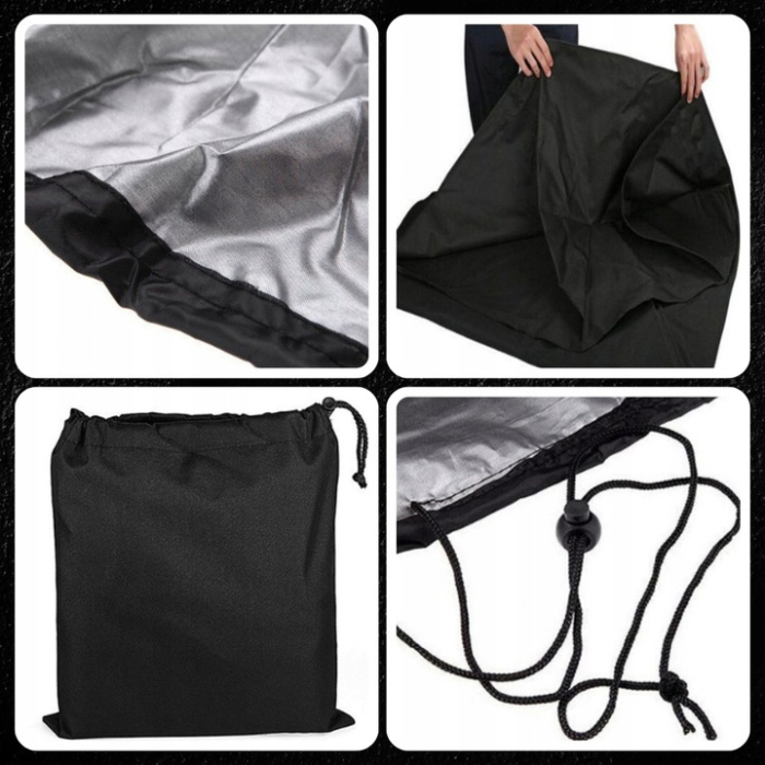 Husa de protectie pentru gratar, tesatura oxford impermeabila, protectie UV, 145x61x117 cm, negru [7]