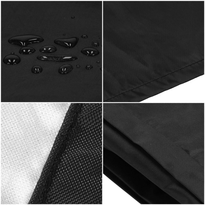 Husa mobilier gradina, impermeabila, cu protectie UV, 250x200x80cm, negru [15]