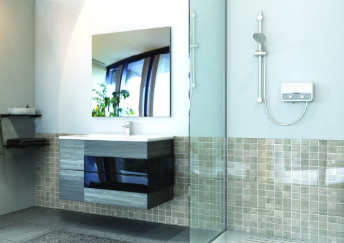 Incalzitor electric instant Ariston Aures Slim Flow 5.5kW, alimentare un singur punct, kit dus inclus [7]