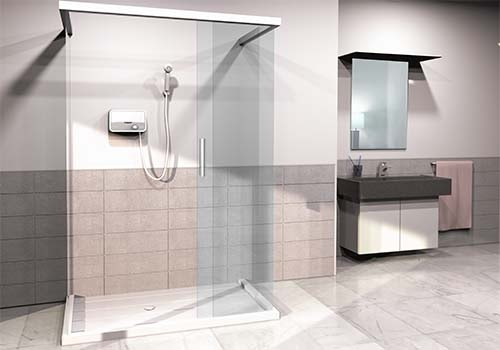 Incalzitor electric instant Ariston Aures Slim Multi 3.5kW, alimentare multipunct, design compact italian [3]