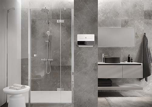 Incalzitor electric instant compact Ariston Aures M 5kW, 3 trepte de putere, rezistenta blindata din cupru [3]