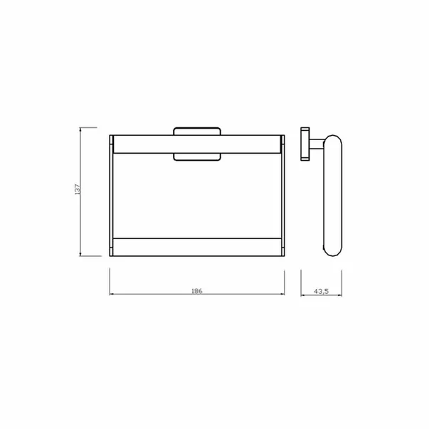 Inel portprosop negru Ferro Greta [2]