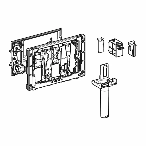 Insertie pentru Geberit DuoFresh Stick cromat pentru rezervor incastrat Sigma 8 cm [2]