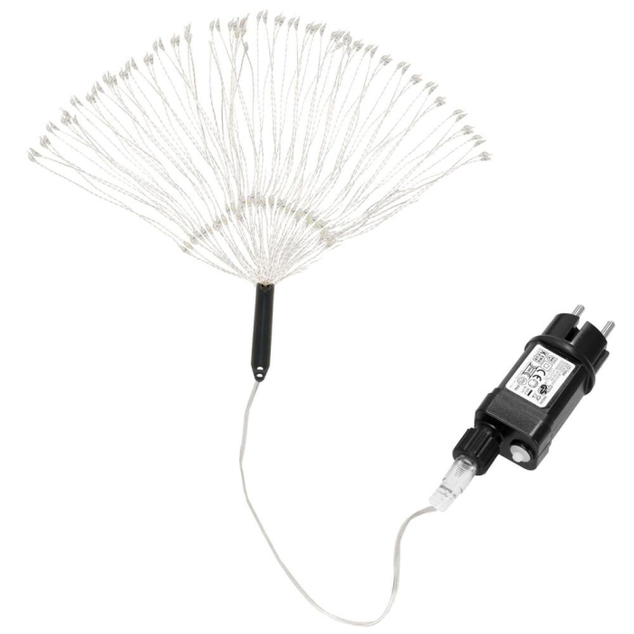 Instalatie lumina decorativa STAR cu 100 LED-uri, diametru 40cm, telecomanda, iluminare galbena [3]