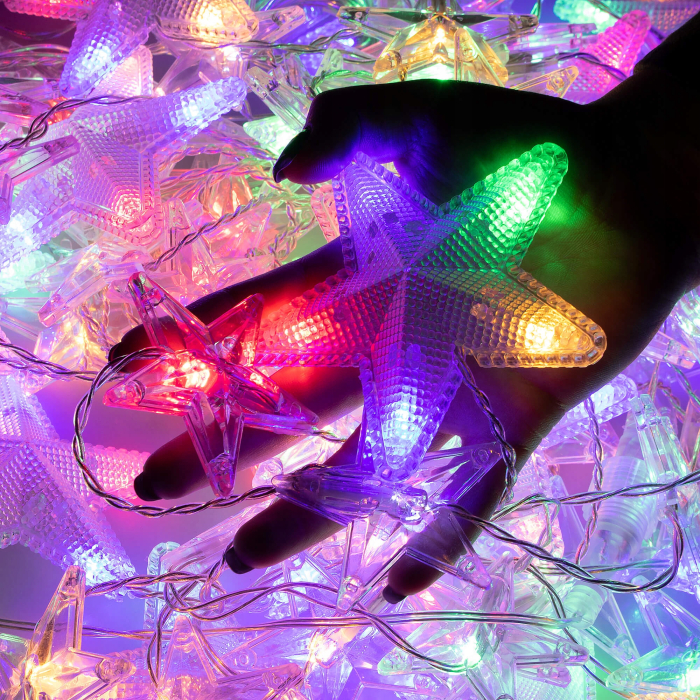 Instalatie lumina tip perdea cu 180 LED-uri, 2m, pentru interior/exterior, iluminare multicolor [9]