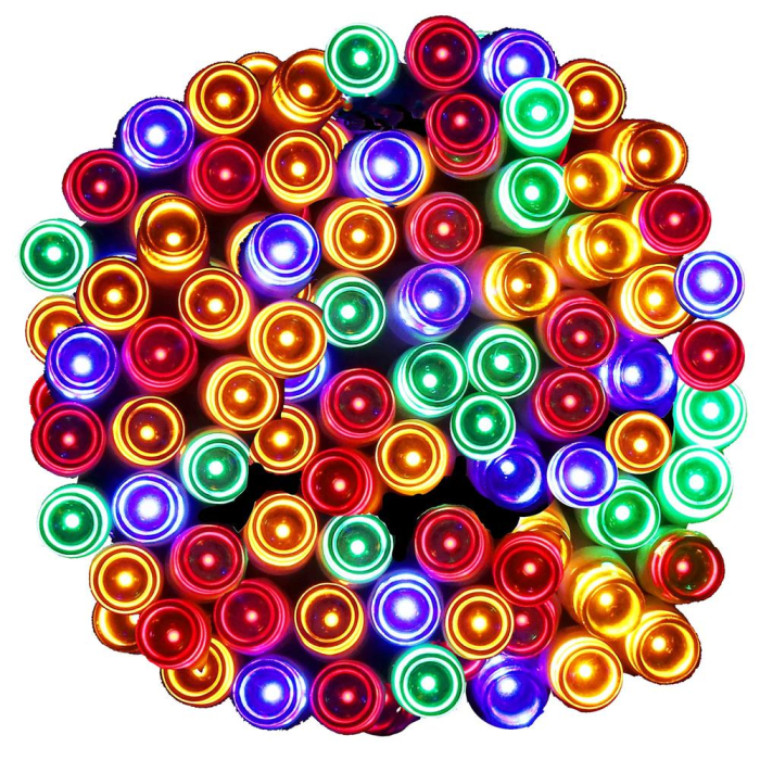 Instalatie lumini de exterior pentru gradina, 5 metri, 50 LED-uri, cu baterii, multicolor [1]