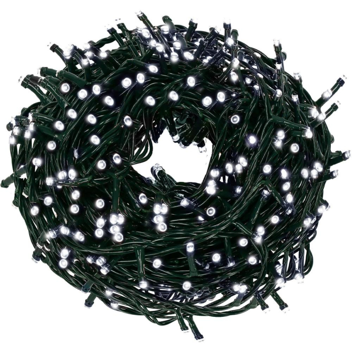 Instalatie lumini pentru bradul de Craciun, 25,5 metri, 400 LED-uri, alb [9]