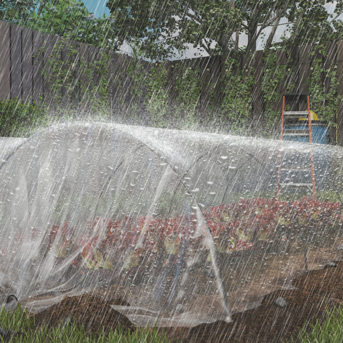  invelitoare de schimb pentru sera 6x10 m, folie pentru sere tip tunel din PP anti-UV si impermeabila, transparenta [8]