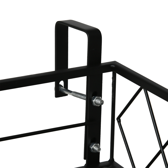 Jardiniera de Exterior  cu Carlige pentru Balustrada, Suport Ghivece pentru Balcon si Terasa din Metal [9]