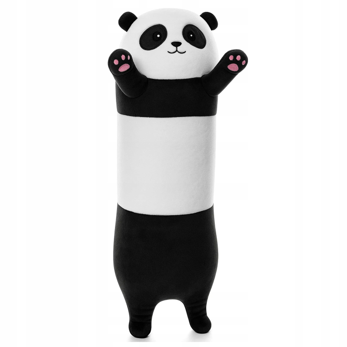 Jucarie de plus Panda urias 70 cm, multifunctionala 2 in 1, perna moale pentru imbratisat si relaxare, umplutura pufoasa din poliester, ideala pentru [7]