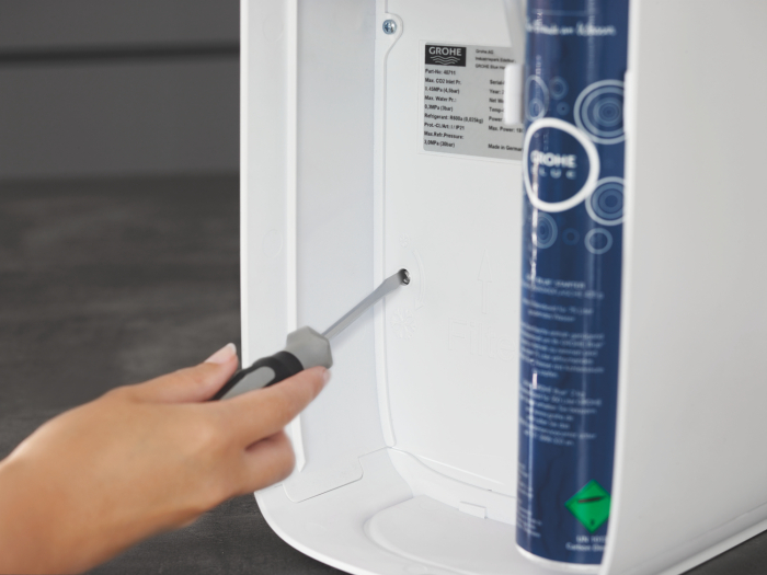 Kit butelii CO2 Grohe 40422000, Blue, seria Blue, gama compatibila blue home, capacitate g 1700, albastru [5]
