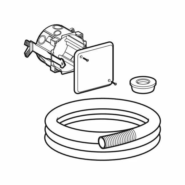 Kit de instalare cu doza incastrata pentru Geberit DuoFresh [4]