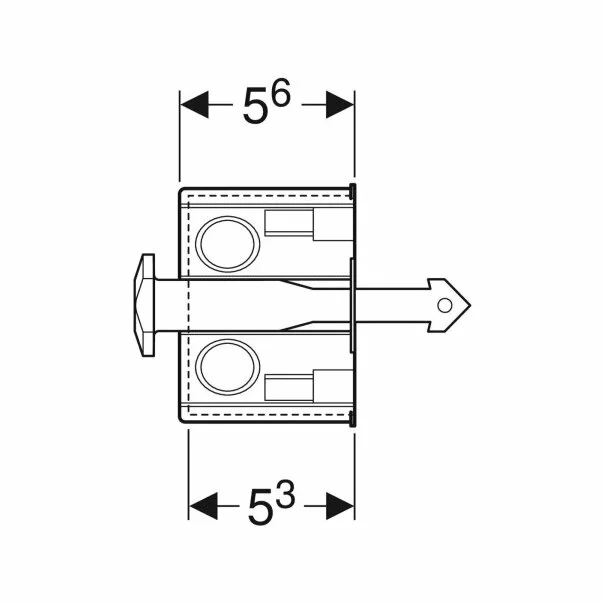 Kit de instalare cu doza incastrata pentru Geberit DuoFresh [3]