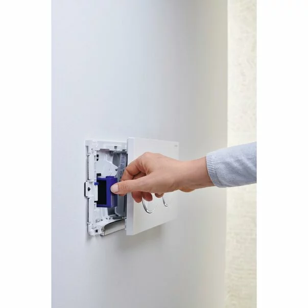 Kit Geberit DuoFresh cu declansare automata cromat lucios pentru rezervor incastrat Sigma 12 cm [4]