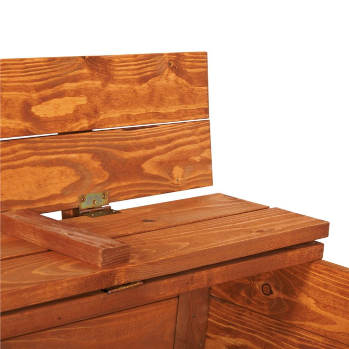 Lada din lemn pentru nisip, cu 2 bancute, 120x120cm [9]