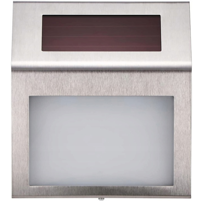 Lampa solara LED afisare numar de casa, inox, kit montare inclus, 20x18x3 cm [10]