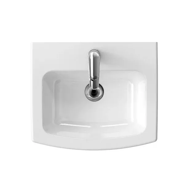 Lavoar Cersanit Easy, pe perete/mobilier, 50 x 43 cm, alb, K102-012 [2]