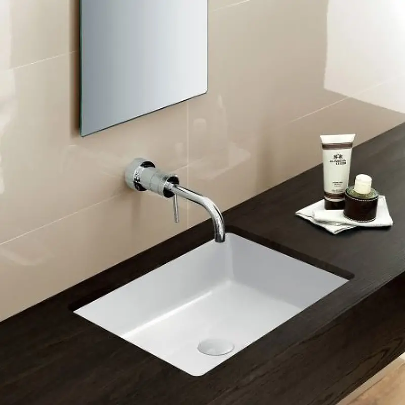 Lavoar Duravit 0330480000, Vero, montaj sub blat, nr orificii baterie fara, preaplin, zona montaj interior, alb [2]