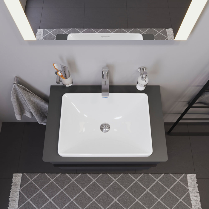 Lavoar Duravit 0358600079, D-Neo, montaj in blat, nr orificii baterie fara, zona montaj interior, alb [6]